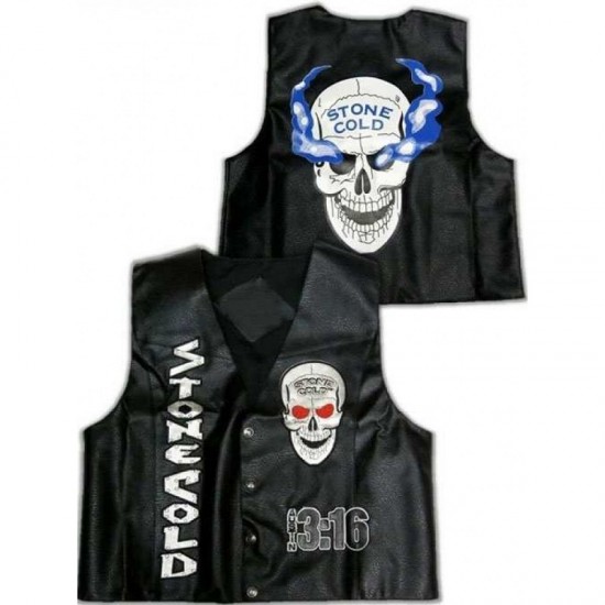 Stone Cold Steve Austin 3:16 Smoking Skull Vest