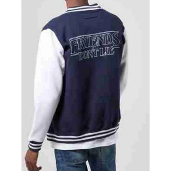 Stranger Things Friends Don’t Lie Unisex Varsity Jacket