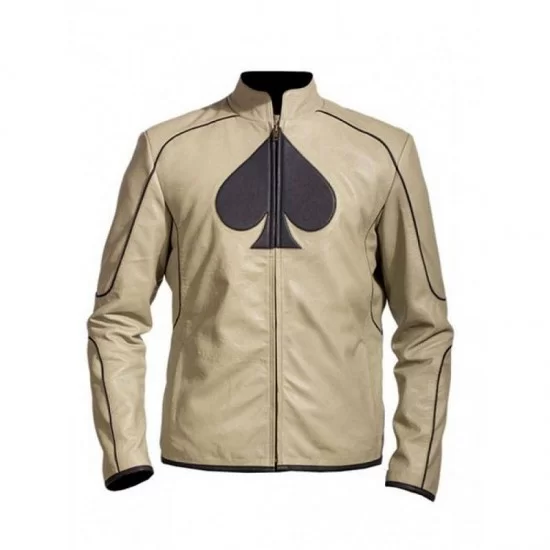 Stylish Spades Logo Leather Jacket - Spades Logo1