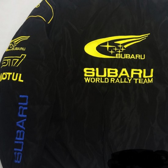 Subaru F1 Ferrari Black Vintage Jacket