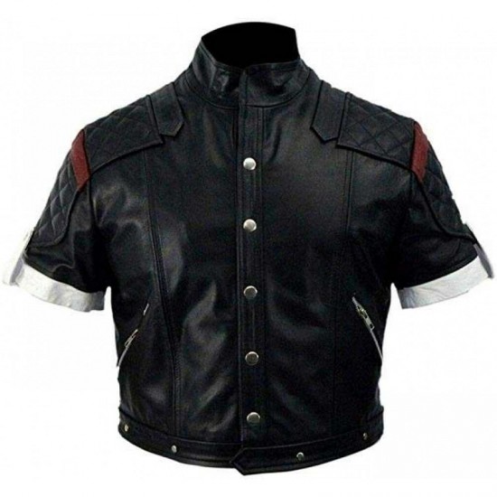 Supper Game Boy Black Costume Faux Leather Jacket