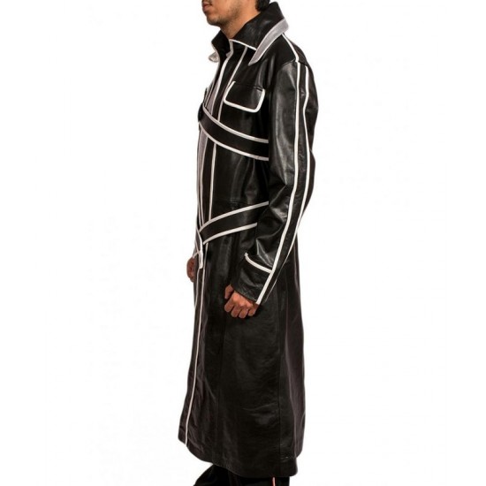 Sword Art Halloween Cosplay Leather Coat