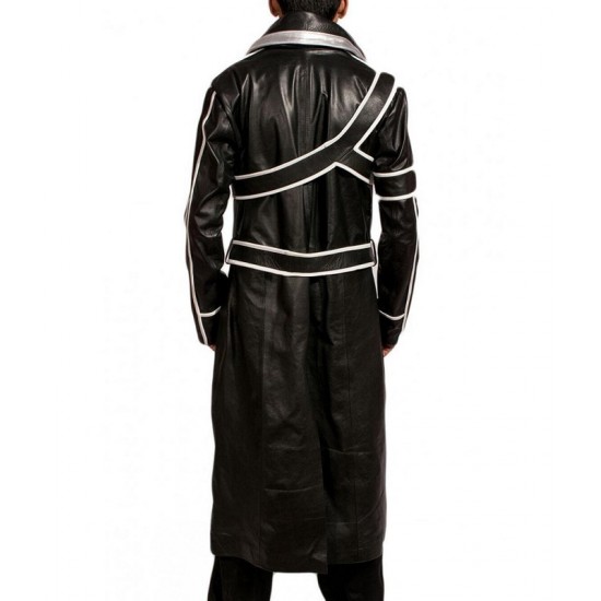 Sword Art Halloween Cosplay Leather Coat