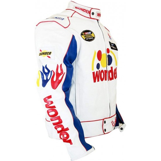 Talladega Racing Nights Ballad Ricky Bobby Wonder Bread Leather Jacket