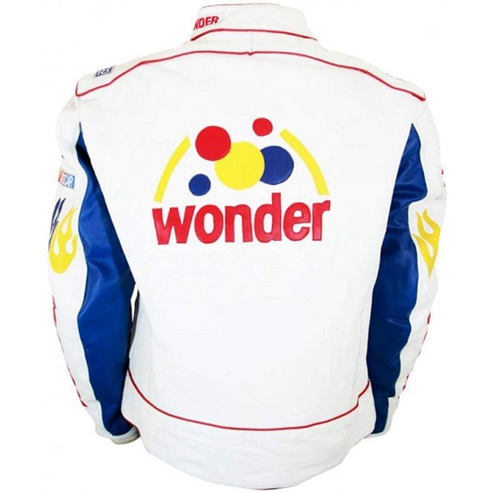 Talladega Racing Nights Ballad Ricky Bobby Wonder Bread Leather Jacket