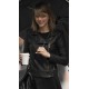 Taylor Swift Black Leather Biker Jacket