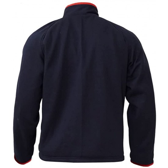 Ted Lasso Jason Sudeikis Blue Fleece Track Jacket