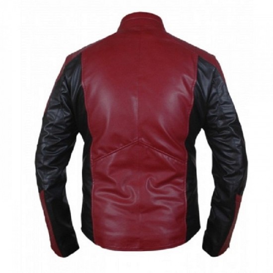 The Amazing Spider Man Red And Black Biker Jacket