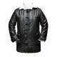 The Dark Knight Rises Bane Leather Buffing Black Trench Coat Jacket