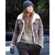 The Mother 2023 Jennifer Lopez Brown Shearling Jacket