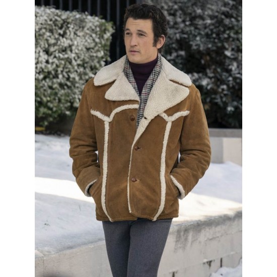 The Offer 2022 Miles Teller Shearling Jacket