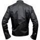 The Punisher Motorcycle Black Leather Jacket Jon Bernthal