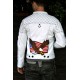 The Stuntman White Leather Jacket