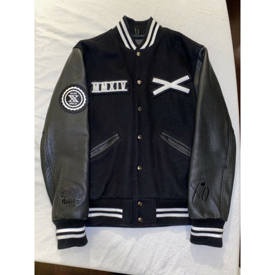 The Weeknd Roots XO Tour Varsity Leather Jacket