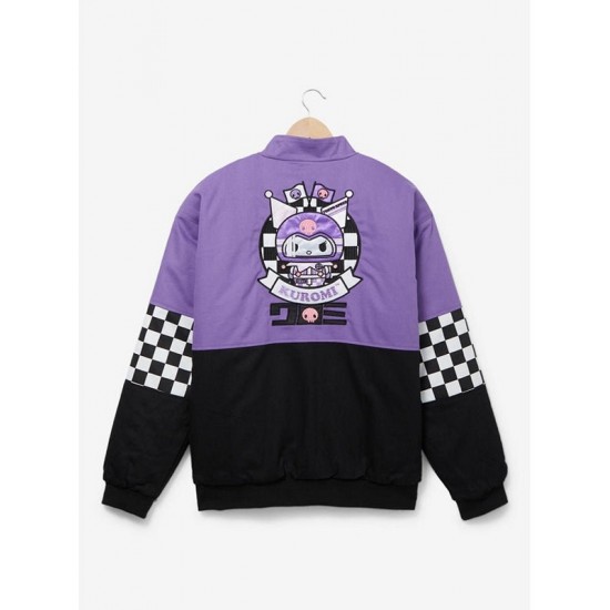 Tokyo Speed Devious Rabbit Sanrio Kuromi Checkered Racing Jacket