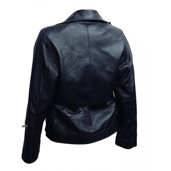 Tomb Raider Lara Croft Black Leather Jacket