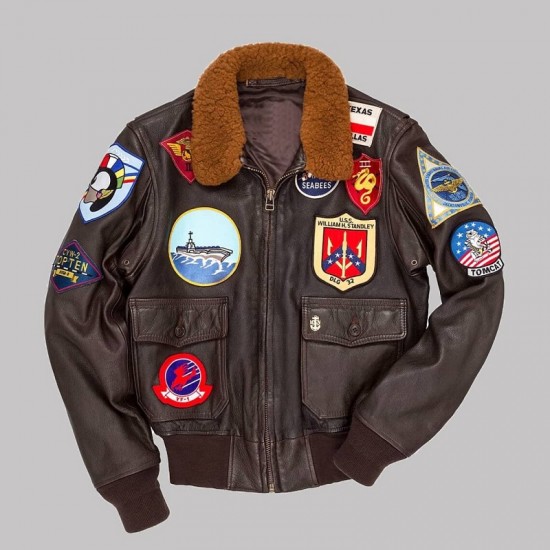 Top Maverick Gunner Leather Jacket