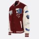 True Religion Maroon Varsity Jacket