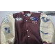 True Religion Maroon Varsity Jacket