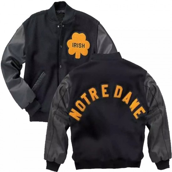 University Of Notre Dame Rudy Ruettiger Irish Bomber Jacket