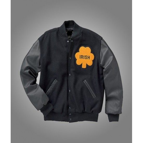 University Of Notre Dame Rudy Ruettiger Irish Bomber Jacket