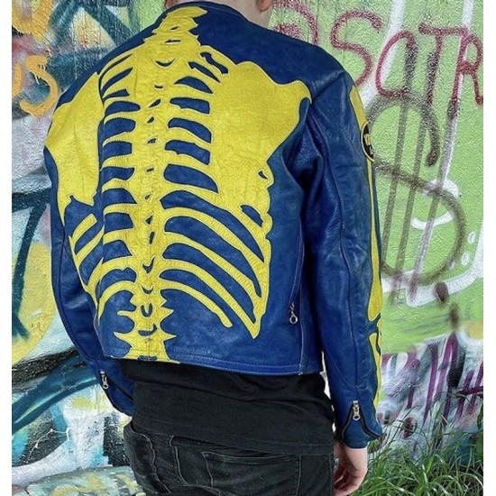 Vanson Skeleton Bones Leather Jacket