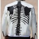 Vanson Skeleton White Leather Jacket