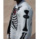 Vanson Skeleton White Leather Jacket