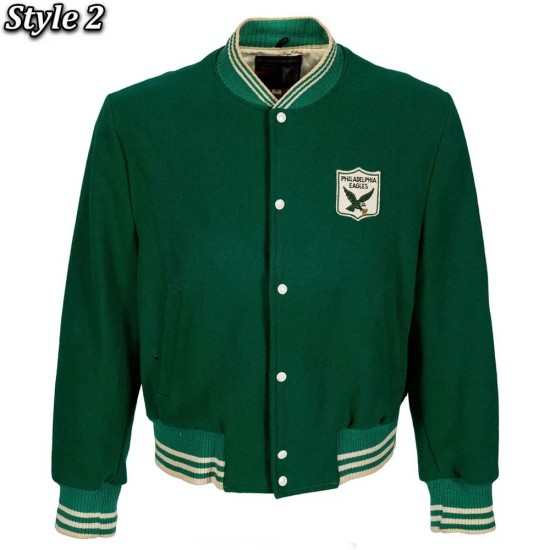 Varsity Philadelphia Eagles 1960 Green Wool Jacket