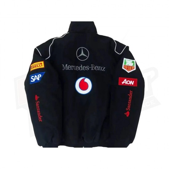 Vintage Edition Black Mercedes F1 Jacket