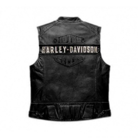 WWF Bill Goldberg Harley Davidson Men's Passing Link Leather Vest Vintage Jacket