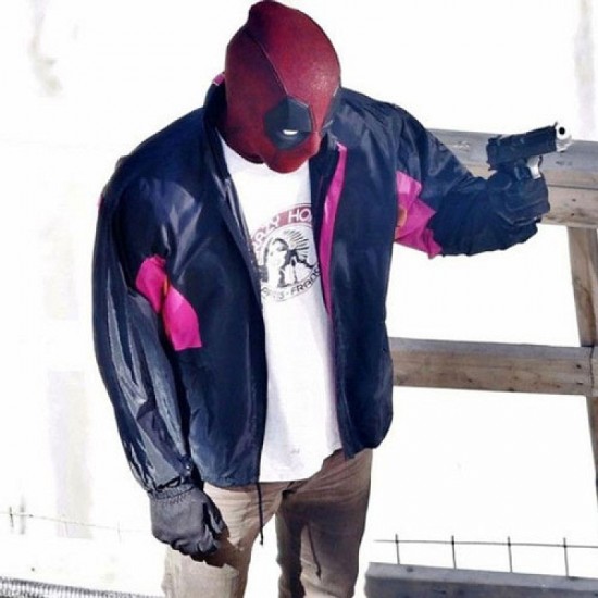 Wade Wilson Deadpool 2 Jacket In Wields A Gun Ryan Reynolds