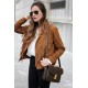 Western Brown Suede Leather Wear Fringe Vintage Coat Jacket