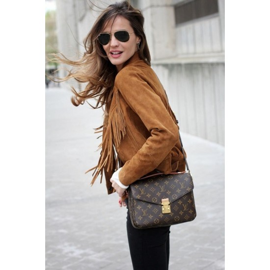 Western Brown Suede Leather Wear Fringe Vintage Coat Jacket