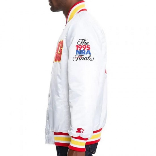 White Houston Rockets Jacket