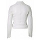 Women White Moto Biker Slim Fit Leather Jacket