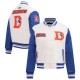 Women's Denver Broncos Pro Standard Cream Retro Classic Varsity Jacket