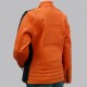 Women's Orange Leather Jacket