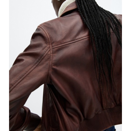 Womens High Quality Real Leather Jacket