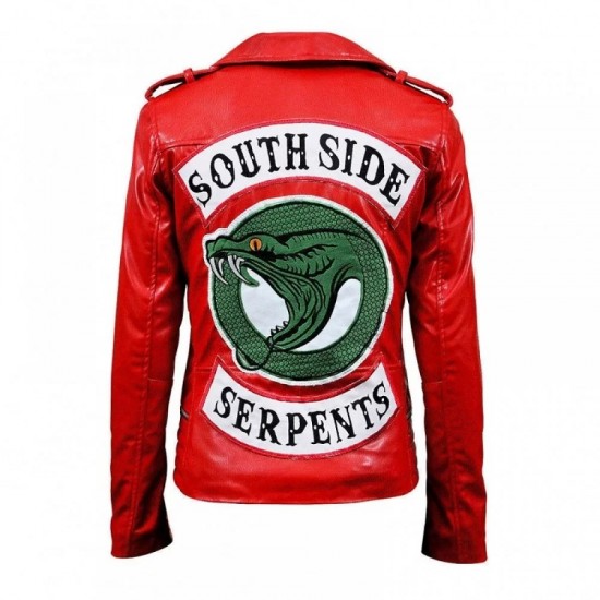 Womens Riverdale Southside Serpents Jacket Cheryl Blossom Red Jacket