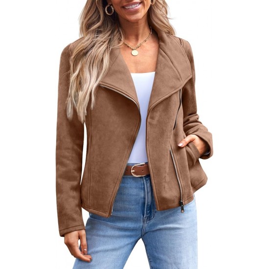 Womens Suede Leather Fall Fashion 2024 Outfits