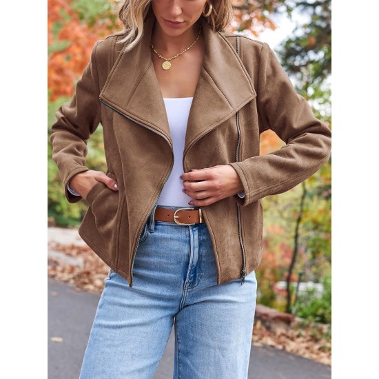 Womens Suede Leather Fall Fashion 2024 Outfits