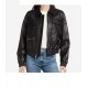 Women’s Black Bomber Leather Jacket