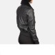 Womes G-1 Black Leather Bomber Jacket