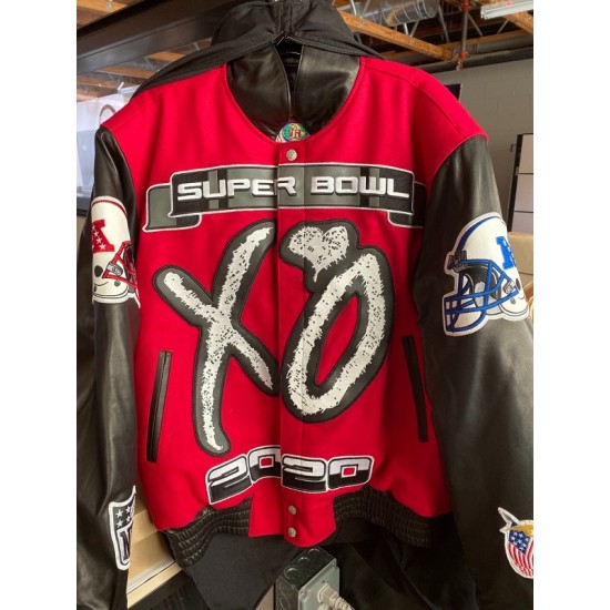 XO The Weeknd Super Bowl LV Varsity Jacket