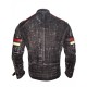 New Men's Vintage Biker Retro Motorcycle Cafe Racer Distressed Leather Jacket