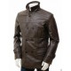 Brand New Men's Genuine Designer Lambskin Leather Trench Coat Long Jacket