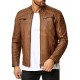 Mens Modern Soft Casual Biker Jacket