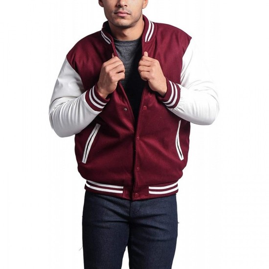 Men's Letterman Baseball Varsity Jacket