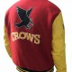 Mens Smallville Superman Clark Kent Crows Varsity Letterman Jacket